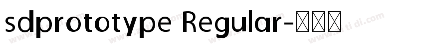 sdprototype Regular字体转换